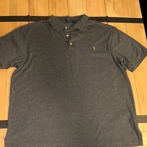 Polo by Ralph Lauren XLT Men's Charcoal Polo Shirt Gray